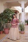 14FANCY COSMOS WEAVING JACQUARD TOP LEHENGA SET WEDDING WEAR WHOLESALE PRICE ETHNIC GARMENT (11)