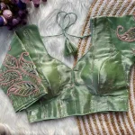 DESIGNER ZC MULTI SEQUENCE WORK STITCHED BLOUSE PISTA