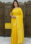 1FANCY DOLA SILK ZARI & MEENAKARI WOVEN PALLU WITH BORDER WORK SAREE WITH UNSTITCHED BLOUSE FESTIVE WEAR WHOLESALE PRICE ETHNIC GARMENT (3)