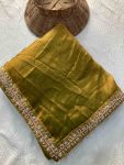 1MODERN FENDY CHIFFON BEADS EMBROIDERY LACE BORDER WORK SAREE WITH UNSTITCHED BLOUSE PARTY WEAR WHOLESALE PRICE ETHNIC GARMENT (18)