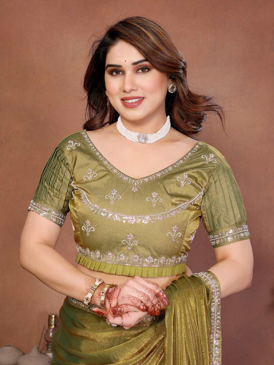 1MODERN FENDY CHIFFON BEADS EMBROIDERY LACE BORDER WORK SAREE WITH UNSTITCHED BLOUSE PARTY WEAR WHOLESALE PRICE ETHNIC GARMENT (17)