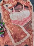 1MODERN FENDY SATIN EMBROIDERY SEQUENCE WORK READY TO WEAR SAREE WITH STITCHED BLOUSE PARTY WEAR WHOLESALE PRICE ETHNIC GARMENT (4)