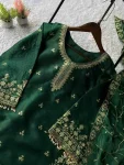1MODERN GMY SILK SEQUENCE EMBROIDERY WORK TOP PALAZZO WITH DUPATTA FESTIVE WEAR WHOLESALE PRICE ETHNIC GARMENT (11)