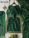 1MODERN GMY SILK SEQUENCE EMBROIDERY WORK TOP PALAZZO WITH DUPATTA FESTIVE WEAR WHOLESALE PRICE ETHNIC GARMENT (11)