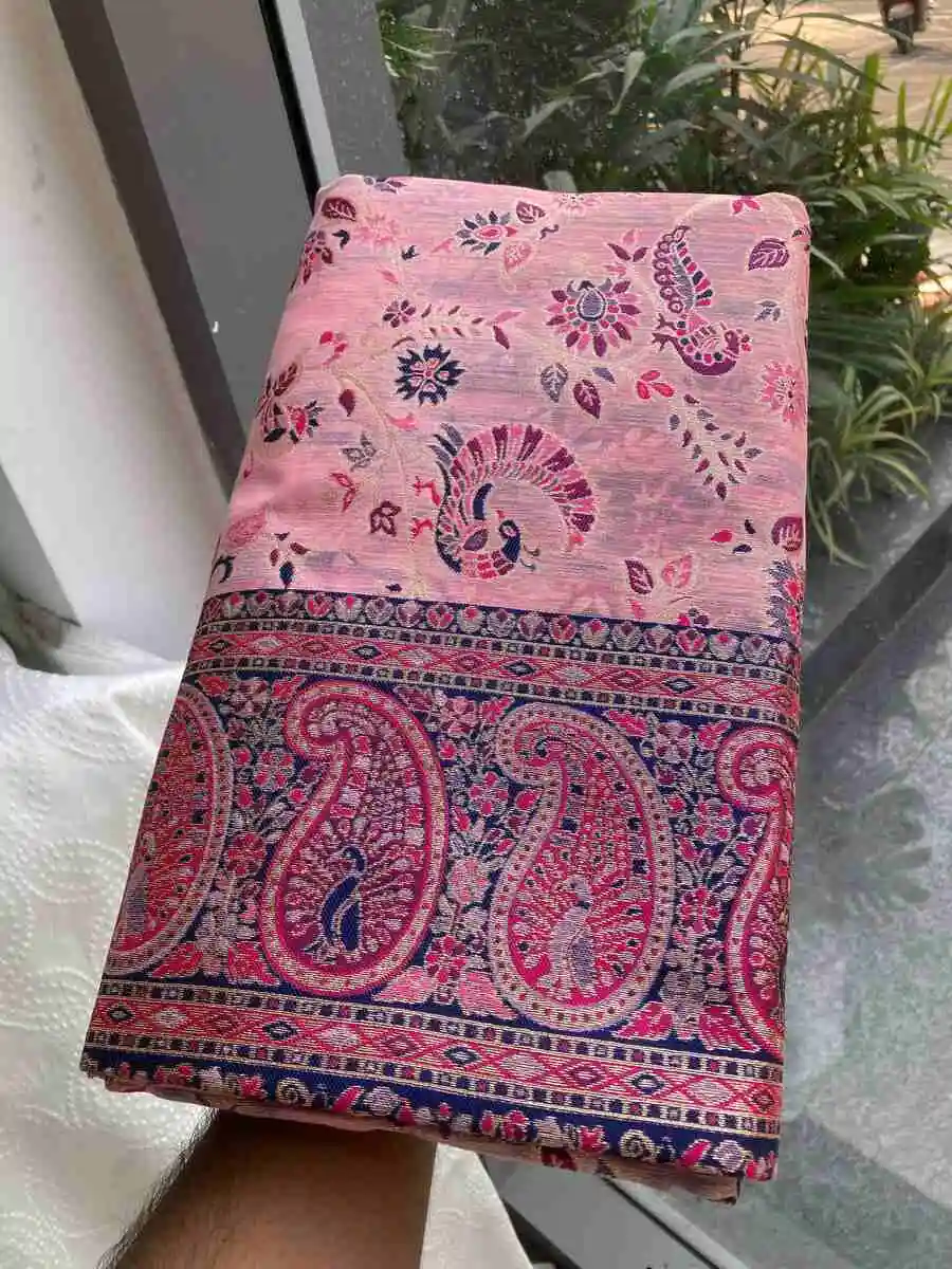 1NEW ARRIVAL PASHMINA SILK KASHMIRI THREAD WOVEN PALLU WITH HEAVY RAJWADI ZARI WEAVING WORK SAREE WITH UNSTITCHED BLOUSE FESTIVE WEAR WHOLESALE PRICE ETHNIC GARMENT (7).jpg.webp