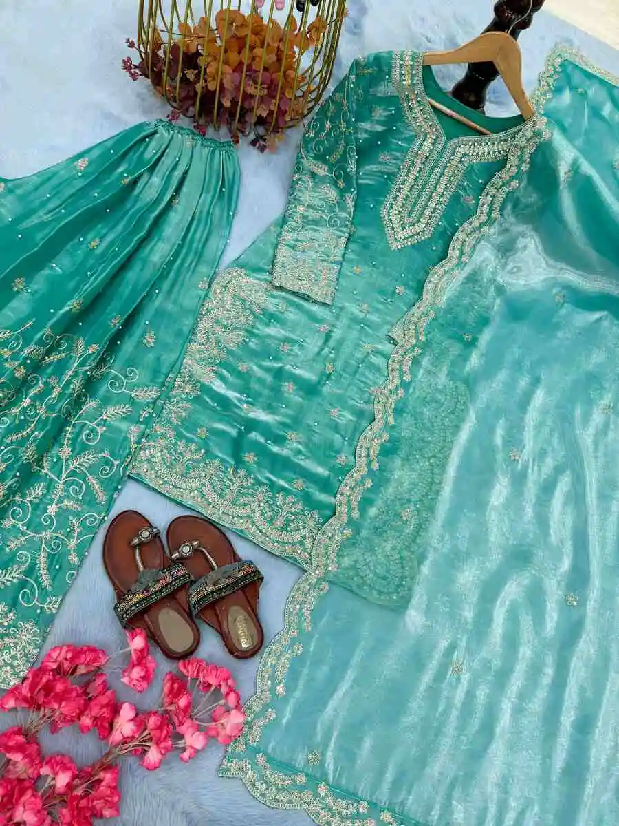 1RICH LOOK JIMMY CHOO EMBROIDERY 3MM SEQUENCE & CODING DORI WORK WITH MOTI HAND WORK TOP PALAZZO WITH DUPATTA FESTIVE WEAR WHOLESALE PRICE ETHNIC GARMENT (21).jpg.webp