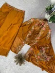 24RICH LOOK RANGOLI SILK SEQUENCE EMBROIDERY WORK BLOUSE DRAPE SKIRT WITH SHRUG PARTY WEAR WHOLESALE PRICE ETHNIC GARMENT (13)