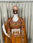 24RICH LOOK RANGOLI SILK SEQUENCE EMBROIDERY WORK BLOUSE DRAPE SKIRT WITH SHRUG PARTY WEAR WHOLESALE PRICE ETHNIC GARMENT (13)