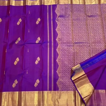 DESIGNER BANARASI SILK WEAVING WORK SAREE WITH UNSTITCHED BLOUSE PURPLE