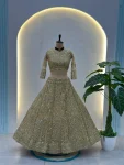 2DESIGNER BUTTERFLY NET SEQUENCE AND CODING EMBROIDERY WORK LEHENGA CHOLI WITH DUPATTA WEDDING WEAR WHOLESALE PRICE ETHNIC GARMENT (33)