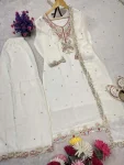2DESIGNER CHINON SILK EMBROIDERY SEQUENCE WORK TOP PALAZZO WITH DUPATTA TRADITIONAL WEAR WHOLESALE PRICE ETHNIC GARMENT (8)