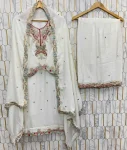2DESIGNER CHINON SILK EMBROIDERY SEQUENCE WORK TOP PALAZZO WITH DUPATTA TRADITIONAL WEAR WHOLESALE PRICE ETHNIC GARMENT (8)