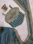2DESIGNER FENDY SATIN EMBROIDERY LACE BORDER WORK READY TO WEAR SAREE WITH STITCHED BLOUSE PARTY WEAR WHOLESALE PRICE ETHNIC GARMENT (13)