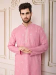 2FANCY COTTON EMBROIDERY WORK MEN’S KURTA PAYJAMA FESTIVE WEAR WHOLESALE PRICE ETHNIC GARMENT (15)