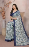 2FANCY MOSS SATIN PRINTED WORK SAREE WITH UNSTITCHED BLOUSE FESTIVE WEAR WHOLESALE PRICE ETHNIC GARMENT (5)