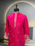 2FANCY ROMAN SHIMMER MULTI EMBROIDERY WORK WITH DOUBLE GOLDEN SEQUENCE WORK MEN’S KURTA PAYJAMA WEDDING WEAR WHOLESALE PRICE ETHNIC GARMENT (14)