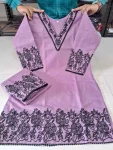 2FANCY TESLA COTTON SLUB EMBROIDERY WORK CO-ORD SET DAILY WEAR WHOLESALE PRICE ETHNIC GARMENT (12)
