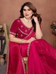 2MODERN FENDY CHIFFON BEADS EMBROIDERY LACE BORDER WORK SAREE WITH UNSTITCHED BLOUSE PARTY WEAR WHOLESALE PRICE ETHNIC GARMENT (10)