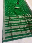 2NEW ARRIVAL BANARASI SILK ZARI WOVEN WORK SAREE WITH UNSTITCHED BLOUSE FESTIVE WEAR WHOLESALE PRICE ETHNIC GARMENT (37)