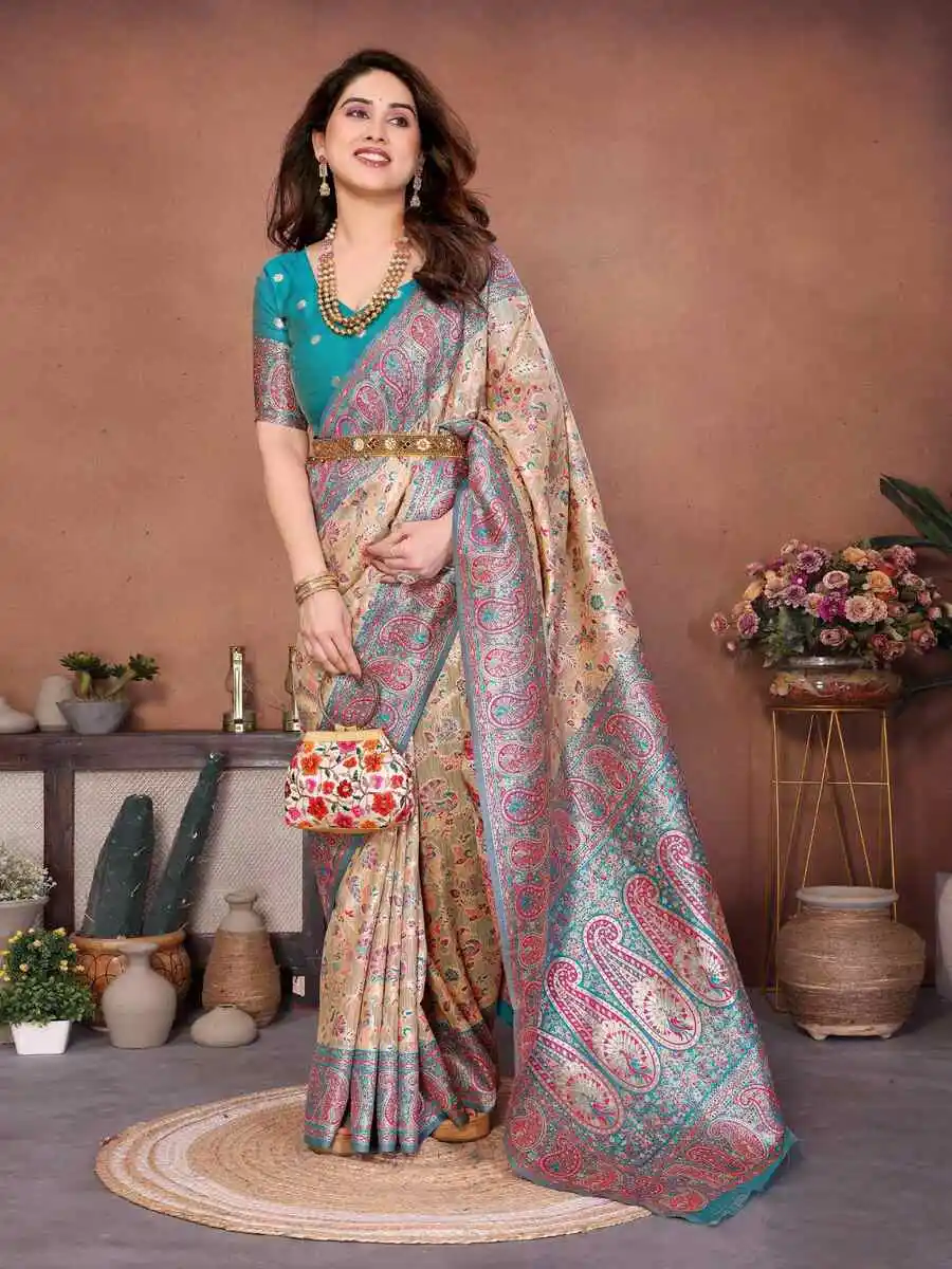 2NEW ARRIVAL PASHMINA SILK KASHMIRI THREAD WOVEN PALLU WITH HEAVY RAJWADI ZARI WEAVING WORK SAREE WITH UNSTITCHED BLOUSE FESTIVE WEAR WHOLESALE PRICE ETHNIC GARMENT (2).jpg.webp