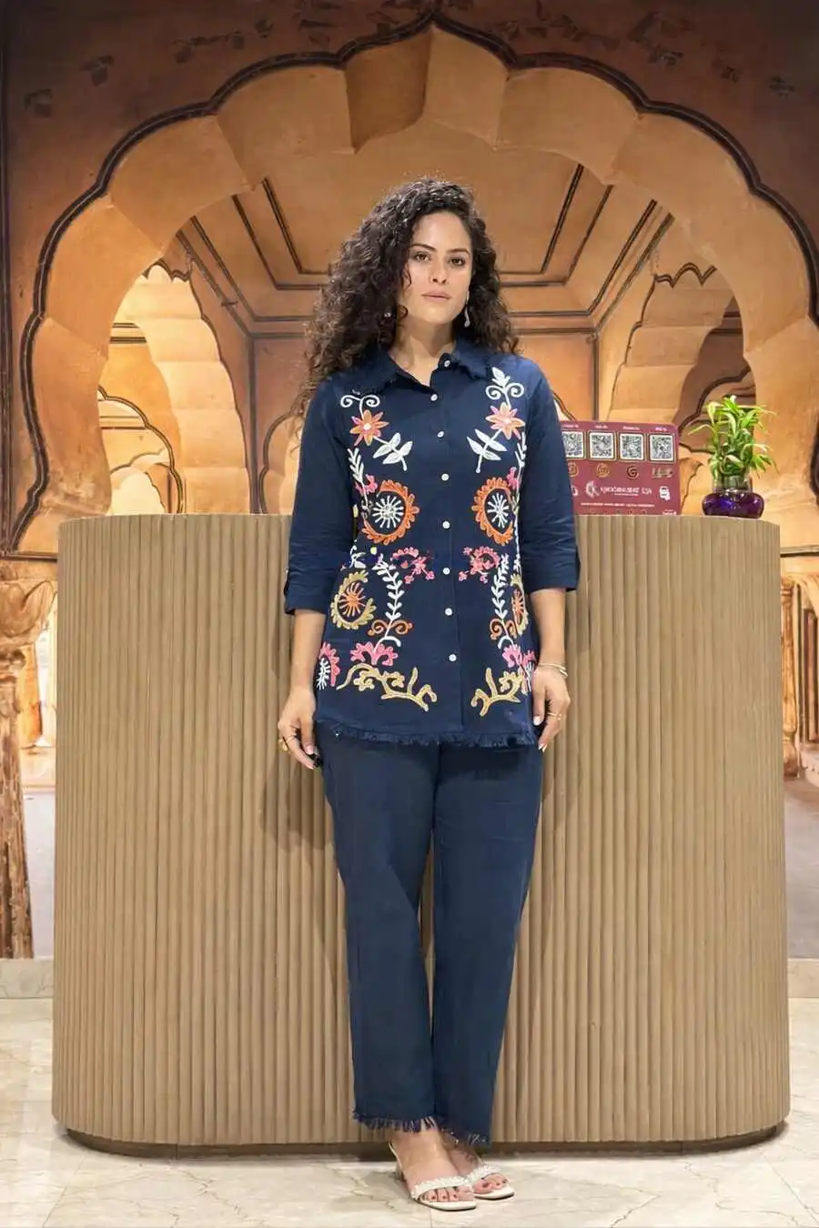 2RICH LOOK COTTON EMBROIDERY WORK CO-ORD SET FESTIVE WEAR WHOLESALE PRICE ETHNIC GARMENT (11)