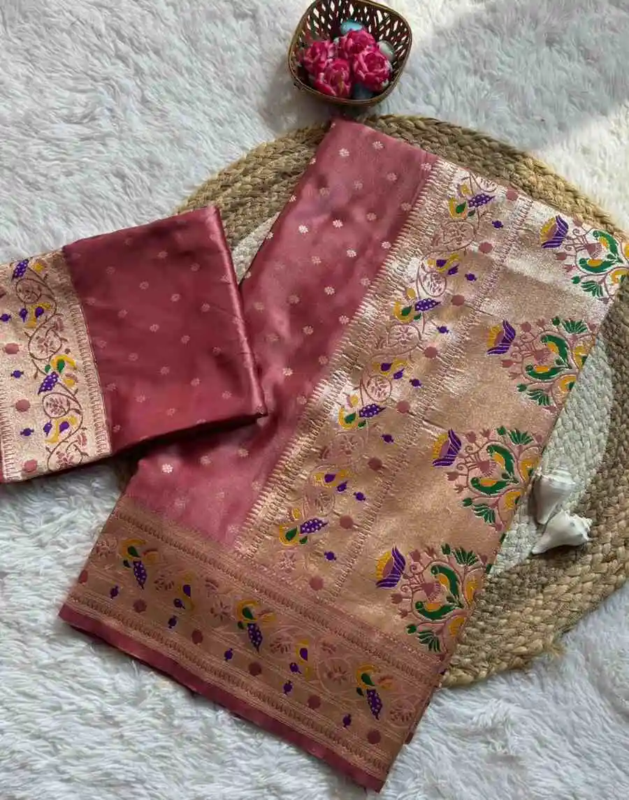2RICH LOOK GAJJI SATIN ZARI MEENA & WITH BUTTI WITH PAITHANI PALLU WORK SAREE WITH UNSTITCHED BLOUSE FESTIVE WEAR WHOLESALE PRICE ETHNIC GARMENT (3).jpeg.webp