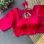 RICH LOOK MALAI SATIN PLAIN STITCHED BLOUSE RANI