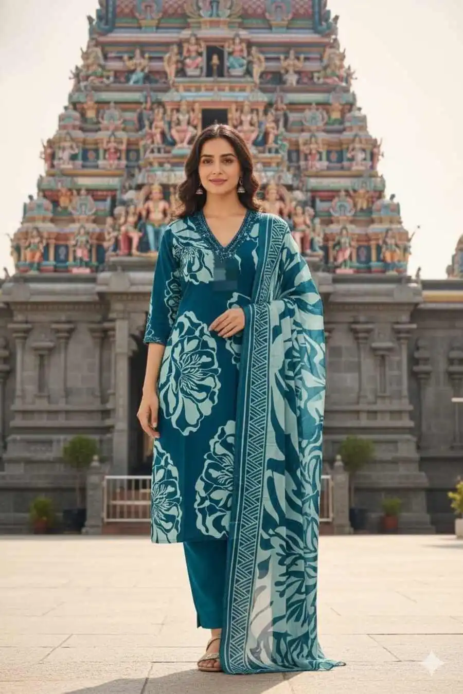 2RICH LOOK SLUB RAYON DIGITAL PRINTED PAPER MIRROR EMBROIDERY WORK TOP BOTTOM WITH DUPATTA FESTIVE WEAR WHOLESALE PRICE ETHNIC GARMENT (13)