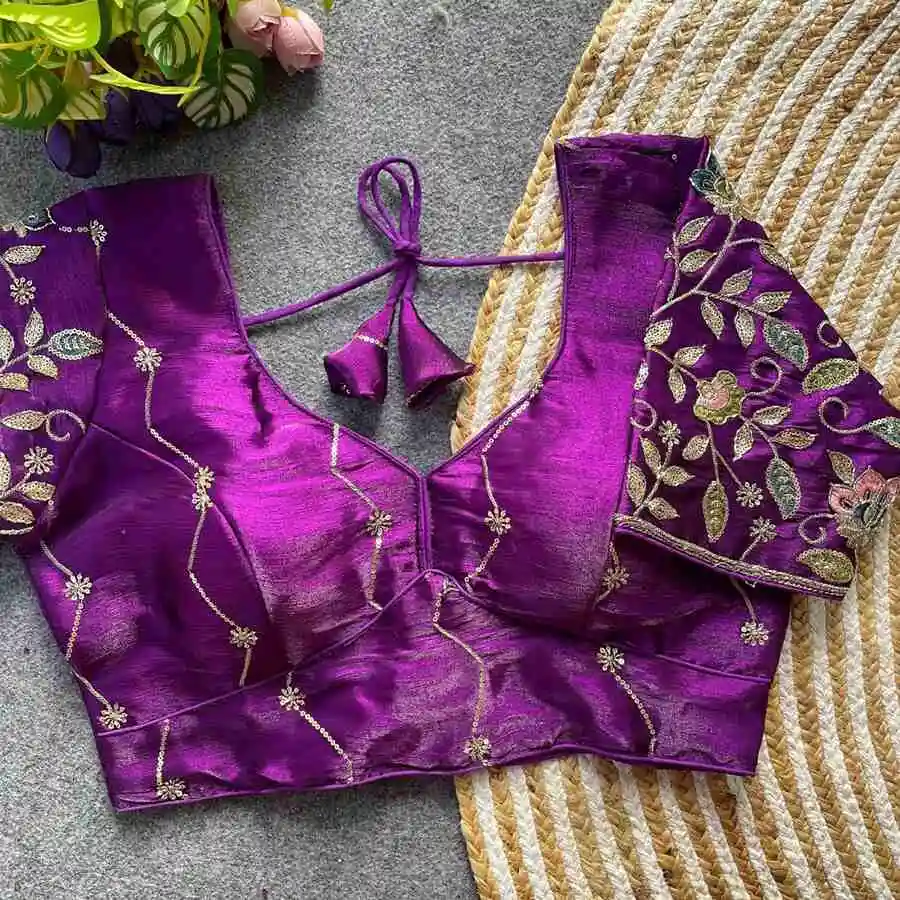 3DESIGNER ZC MULTI SEQUENCE WORK STITCHED BLOUSE WEDDING WEAR WHOLESALE PRICE ETHNIC GARMENT (9)