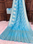 3FANCY DOLA SILK ZARI & MEENAKARI WOVEN PALLU WITH BORDER WORK SAREE WITH UNSTITCHED BLOUSE FESTIVE WEAR WHOLESALE PRICE ETHNIC GARMENT (9)