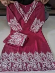 3FANCY TESLA COTTON SLUB EMBROIDERY WORK CO-ORD SET DAILY WEAR WHOLESALE PRICE ETHNIC GARMENT (21)