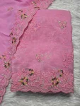 3MODERN CRUNCHY EMBROIDERY SEQUENCE WORK SAREE WITH UNSTITCHED BLOUSE FESTIVE WEAR WHOLESALE PRICE ETHNIC GARMENT (26)