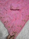 3MODERN CRUNCHY EMBROIDERY SEQUENCE WORK SAREE WITH UNSTITCHED BLOUSE FESTIVE WEAR WHOLESALE PRICE ETHNIC GARMENT (26)