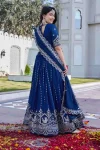 3MODERN VICHITRA EMBROIDERY SEQUENCE & THREAD WORK LEHENGA CHOLI WITH DUPATTA WEDDING WEAR WHOLESALE PRICE ETHNIC GARMENT (21)