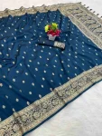 3NEW ARRIVAL BANARASI SILK ZARI WOVEN WORK SAREE WITH UNSTITCHED BLOUSE FESTIVE WEAR WHOLESALE PRICE ETHNIC GARMENT (8)