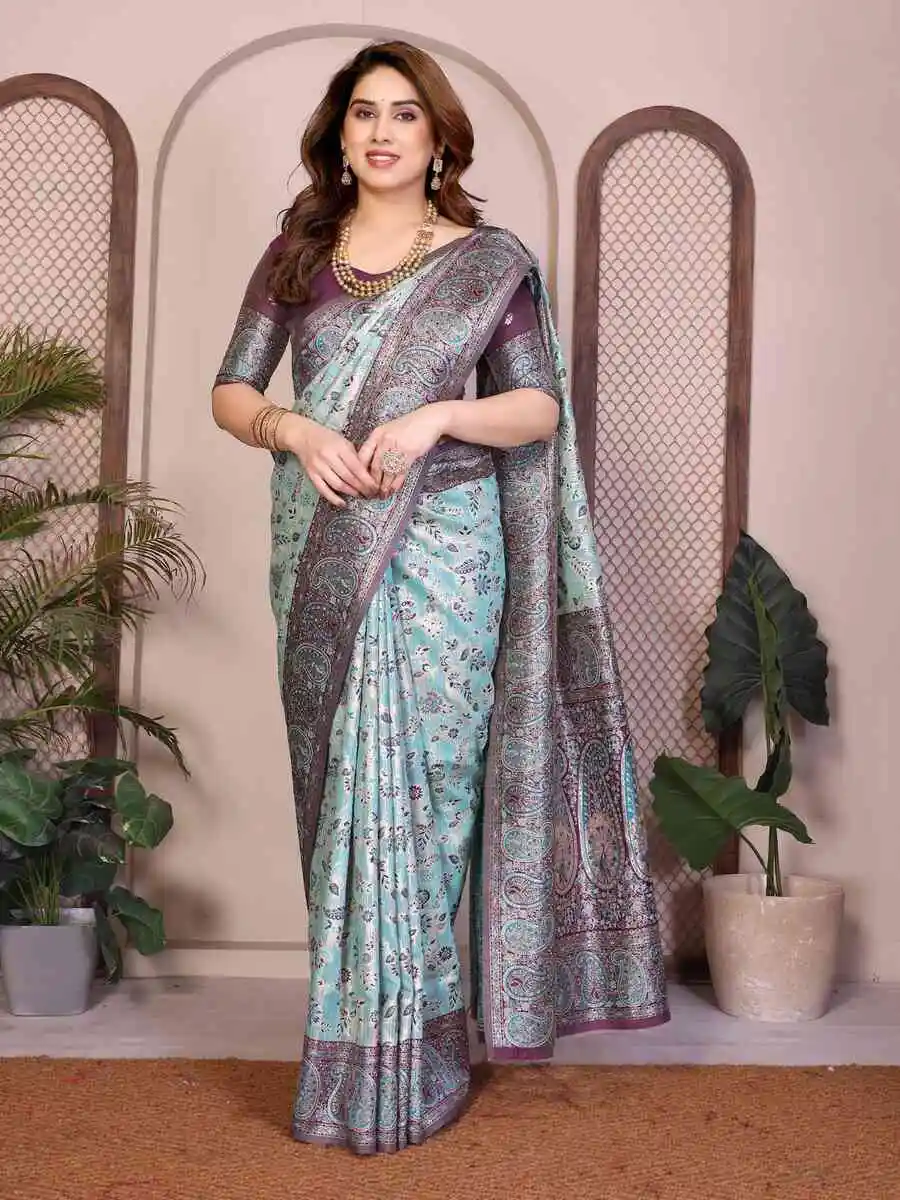 3NEW ARRIVAL PASHMINA SILK KASHMIRI THREAD WOVEN PALLU WITH HEAVY RAJWADI ZARI WEAVING WORK SAREE WITH UNSTITCHED BLOUSE FESTIVE WEAR WHOLESALE PRICE ETHNIC GARMENT (18).webp