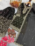 3RICH LOOK JIMMY CHOO EMBROIDERY 3MM SEQUENCE & CODING DORI WORK WITH MOTI HAND WORK TOP PALAZZO WITH DUPATTA FESTIVE WEAR WHOLESALE PRICE ETHNIC GARMENT (10).jpg