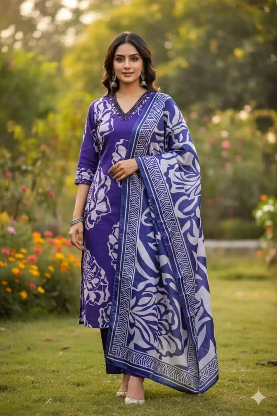 3RICH LOOK SLUB RAYON DIGITAL PRINTED PAPER MIRROR EMBROIDERY WORK TOP BOTTOM WITH DUPATTA FESTIVE WEAR WHOLESALE PRICE ETHNIC GARMENT (11)