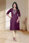 3RICH LOOK TESLA COTTON EMBROIDERY WORK ONLY KURTI DAILY WEAR WHOLESALE PRICE ETHNIC GARMENT (12)
