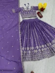 4DESIGNER CREPE SILK EMBROIDERY SEQUENCE WORK LEHENGA CHOLI WITH DUPATTA WEDDING WEAR WHOLESALE PRICE ETHNC GARMENT (17)