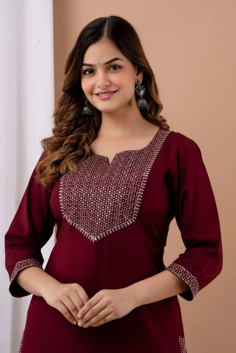 4FANCY RAYON EMBROIDERY WORK KURTI DAILY WEAR WHOLESALE PRICE ETHNIC GARMENT (16)