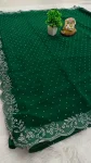 4LATEST GEORGETTE DIAMOND WORK SAREE WITH UNSTITCHED BLOUSE PARTY WEAR WHOLESALE PRICE ETHNIC GARMENT (11)