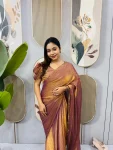 4MODERN SPACE SILK BEADS LACE & LATKAN LACE WORK GOWN SAREE PARTY WEAR WHOLESALE PRICE ETHNIC GARMENT (4)