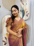 4MODERN SPACE SILK BEADS LACE & LATKAN LACE WORK GOWN SAREE PARTY WEAR WHOLESALE PRICE ETHNIC GARMENT (4)