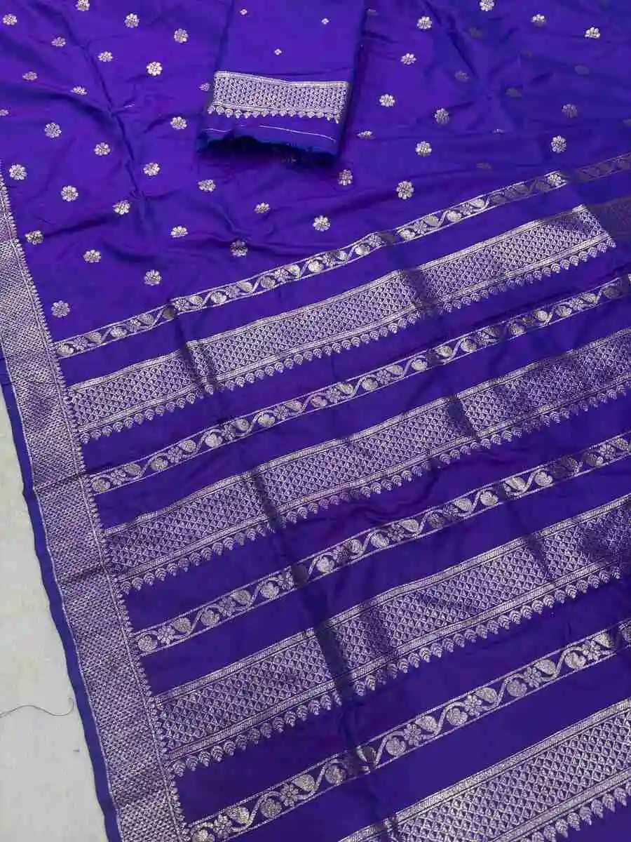 4NEW ARRIVAL BANARASI SILK ZARI WOVEN WORK SAREE WITH UNSTITCHED BLOUSE FESTIVE WEAR WHOLESALE PRICE ETHNIC GARMENT (26)