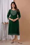 5FANCY RAYON EMBROIDERY WORK KURTI DAILY WEAR WHOLESALE PRICE ETHNIC GARMENT (10)