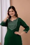 5FANCY RAYON EMBROIDERY WORK KURTI DAILY WEAR WHOLESALE PRICE ETHNIC GARMENT (10)