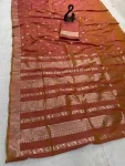 5NEW ARRIVAL BANARASI SILK ZARI WOVEN WORK SAREE WITH UNSTITCHED BLOUSE FESTIVE WEAR WHOLESALE PRICE ETHNIC GARMENT (28)