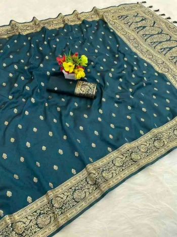 NEW ARRIVAL BANARASI SILK ZARI WOVEN WORK SAREE WITH UNSTITCHED BLOUSE MORPICH