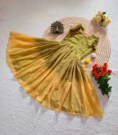 9NEW ARRIVAL KOTA CHECKS SILK HAND WORK ONE PIECE DRESS FESTIVE WEAR WHOLESALE PRICE ETHNIC GARMENT (2)